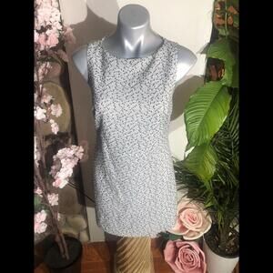 alice +olivia dress black and white open mid back